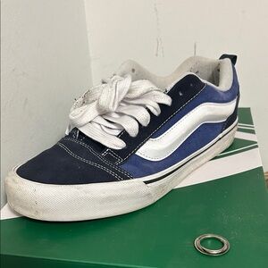 Vans Navy and White Sneakers